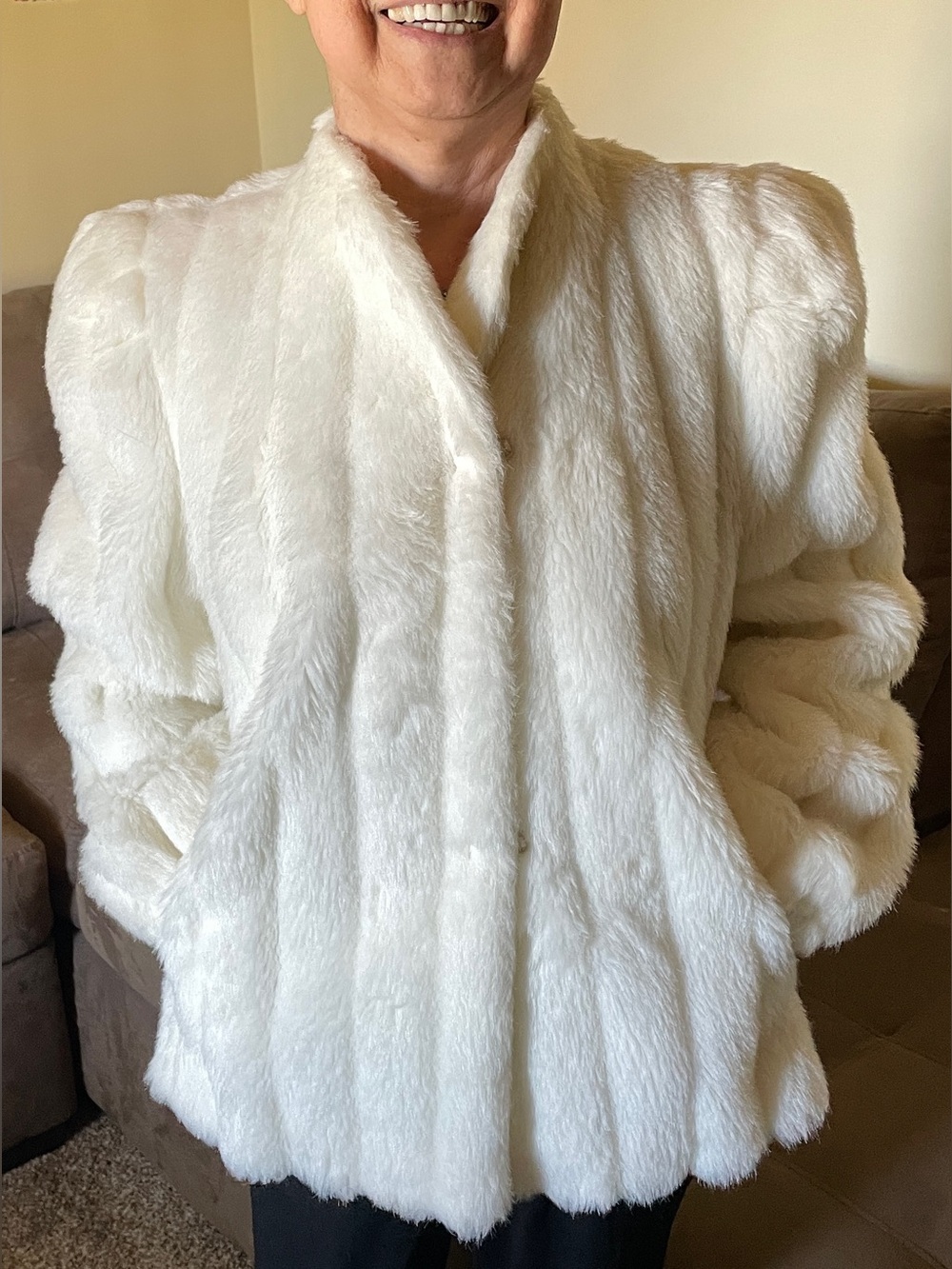 Beige Mink Fur Coat / Size: Medium by Manchester